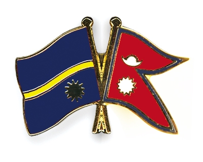 Fahnen Pins Nauru Nepal