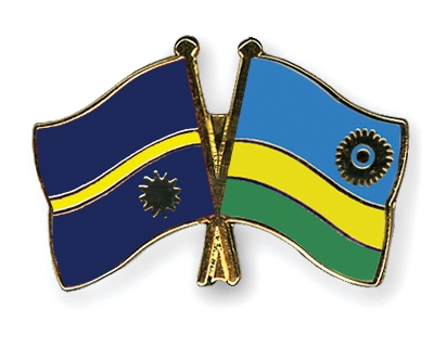 Fahnen Pins Nauru Ruanda
