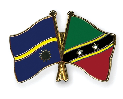 Fahnen Pins Nauru St-Kitts-und-Nevis