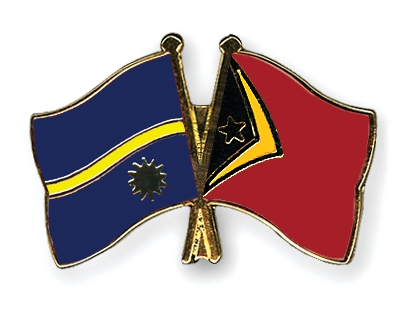 Fahnen Pins Nauru Timor-Leste