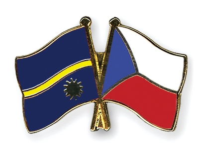 Fahnen Pins Nauru Tschechische-Republik