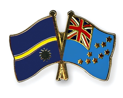 Fahnen Pins Nauru Tuvalu
