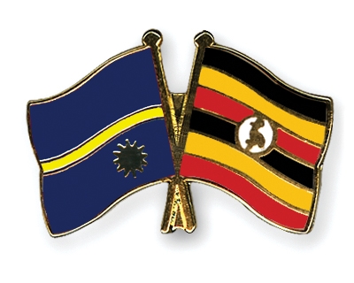 Fahnen Pins Nauru Uganda