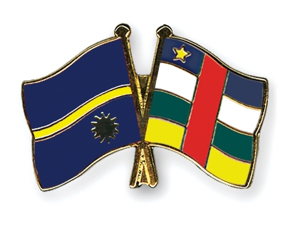 Fahnen Pins Nauru Zentralafrikanische-Republik