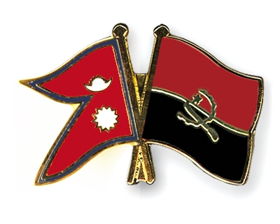 Fahnen Pins Nepal Angola