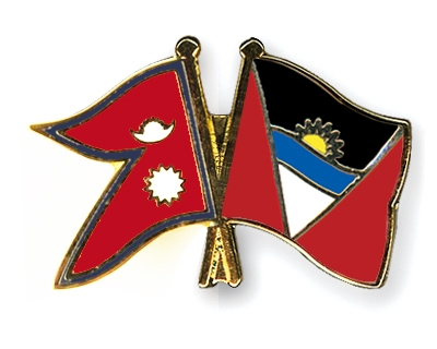 Fahnen Pins Nepal Antigua-und-Barbuda