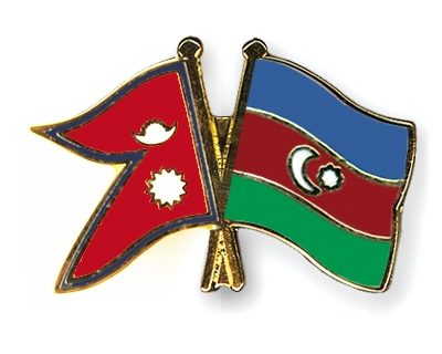 Fahnen Pins Nepal Aserbaidschan