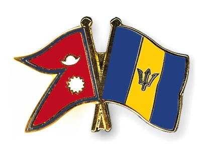 Fahnen Pins Nepal Barbados