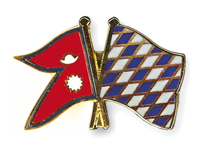 Fahnen Pins Nepal Bayern