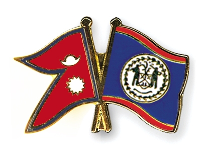 Fahnen Pins Nepal Belize