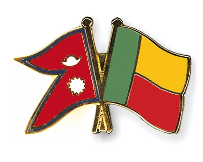 Fahnen Pins Nepal Benin