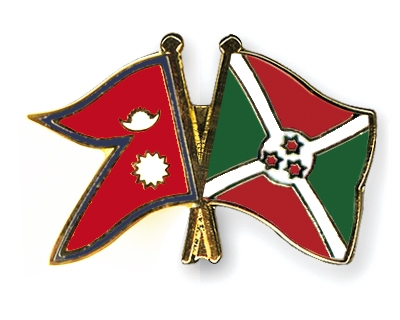 Fahnen Pins Nepal Burundi