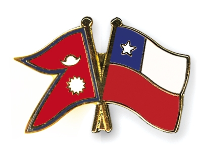 Fahnen Pins Nepal Chile
