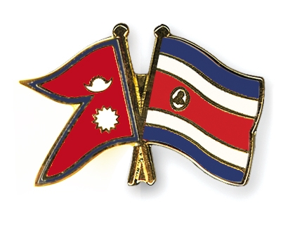 Fahnen Pins Nepal Costa-Rica