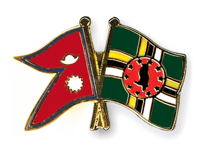 Fahnen Pins Nepal Dominica