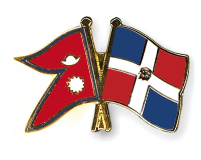 Fahnen Pins Nepal Dominikanische-Republik