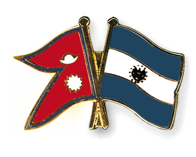 Fahnen Pins Nepal El-Salvador