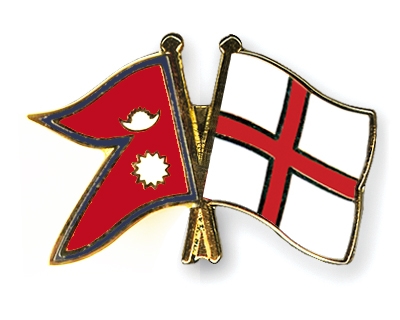 Fahnen Pins Nepal England
