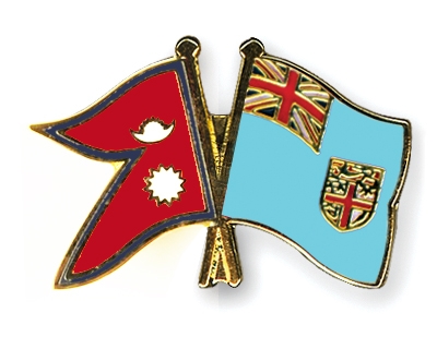 Fahnen Pins Nepal Fidschi