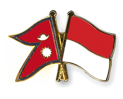 Fahnen Pins Nepal Indonesien