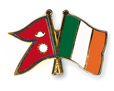 Fahnen Pins Nepal Irland