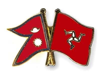 Fahnen Pins Nepal Isle-of-Man
