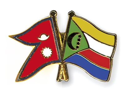 Fahnen Pins Nepal Komoren