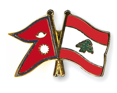 Fahnen Pins Nepal Libanon