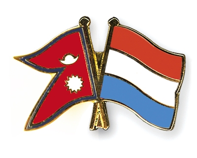 Fahnen Pins Nepal Luxemburg