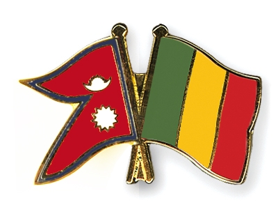 Fahnen Pins Nepal Mali