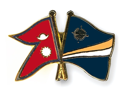 Fahnen Pins Nepal Marshallinseln