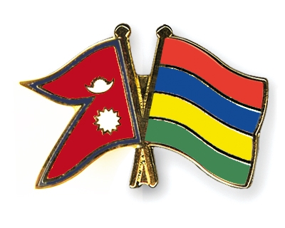 Fahnen Pins Nepal Mauritius