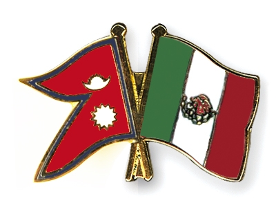 Fahnen Pins Nepal Mexiko
