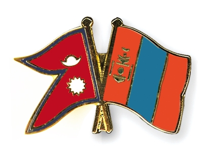 Fahnen Pins Nepal Mongolei