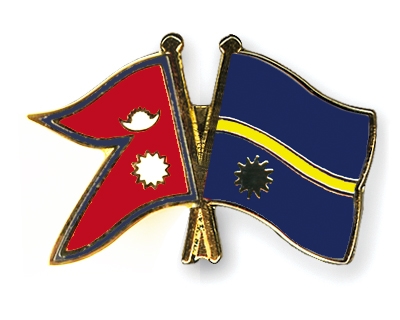 Fahnen Pins Nepal Nauru