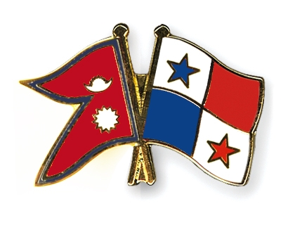 Fahnen Pins Nepal Panama