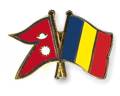 Fahnen Pins Nepal Rumnien