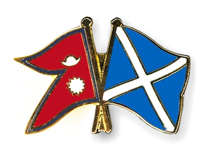 Fahnen Pins Nepal Schottland