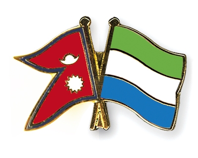 Fahnen Pins Nepal Sierra-Leone