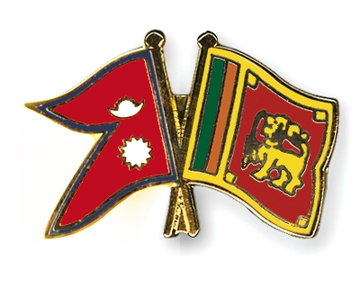 Fahnen Pins Nepal Sri-Lanka