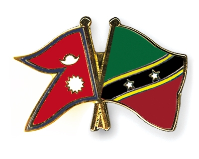 Fahnen Pins Nepal St-Kitts-und-Nevis