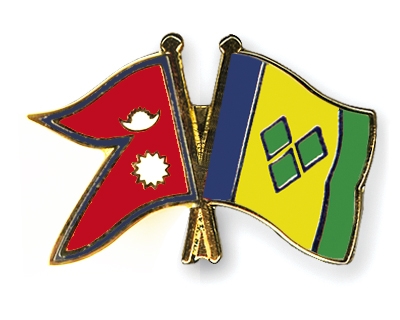 Fahnen Pins Nepal St-Vincent-und-die-Grenadinen