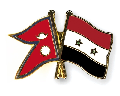 Fahnen Pins Nepal Syrien