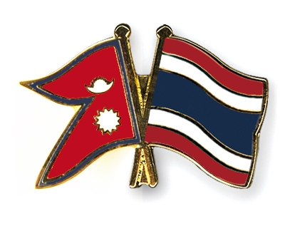 Fahnen Pins Nepal Thailand