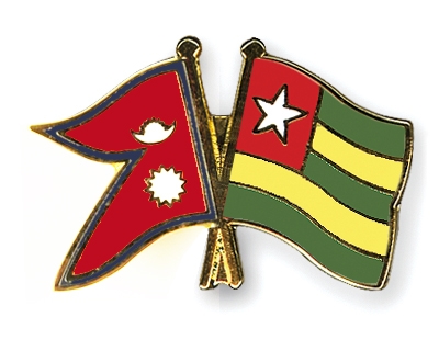 Fahnen Pins Nepal Togo