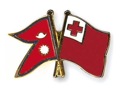 Fahnen Pins Nepal Tonga