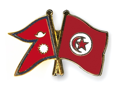 Fahnen Pins Nepal Tunesien
