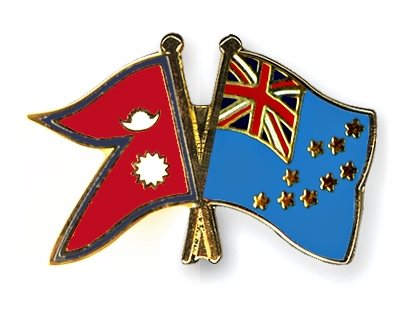 Fahnen Pins Nepal Tuvalu