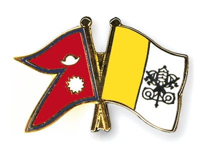 Fahnen Pins Nepal Vatikanstadt