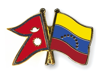 Fahnen Pins Nepal Venezuela